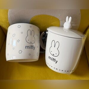 NWT. Miffy Set of Two Mugs, OS